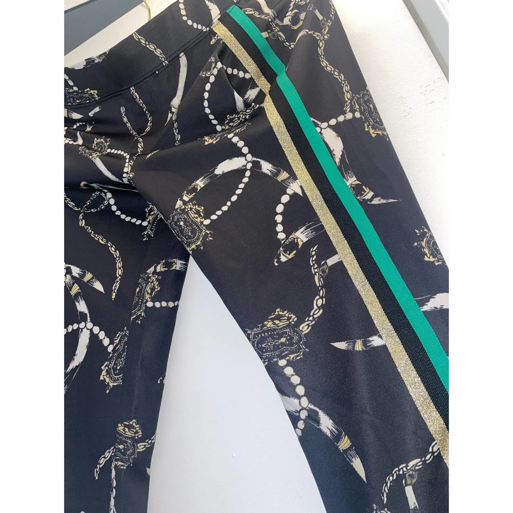 Pam & Gela Womens Joggers with Gold and Green Stripe Size XS